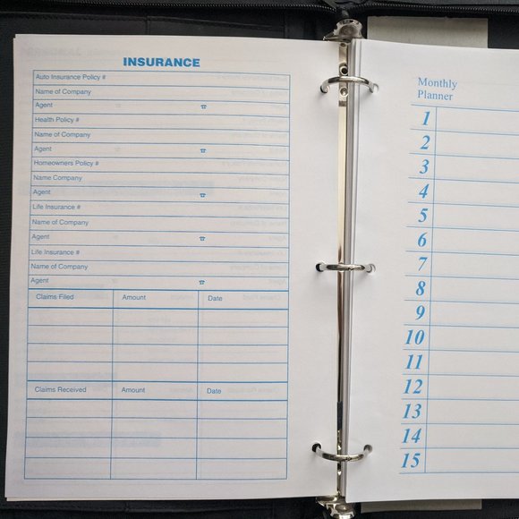Portfolio Padfolio Folder Case Project Task Planner Business Contact Databook - Picture 5 of 14